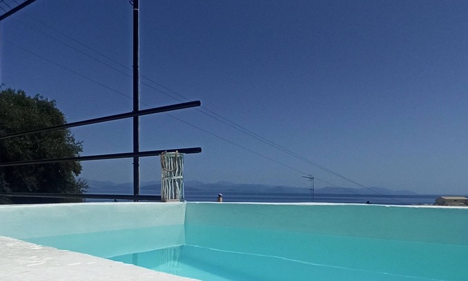 Perama Villa | SeaView Mini Villa with Private Pool - 200 metres to the beach