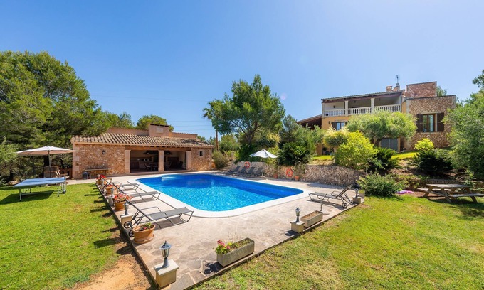 Felanitx Villa | Secluded Country House with Pool, Terraces, Balcony, Garden & Wi-Fi