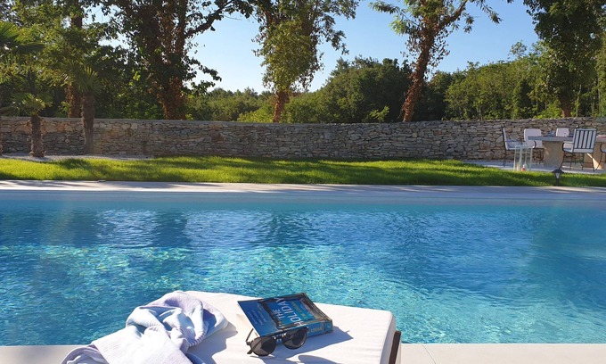 Tinjan Villa | Secluded Villa, large refreshing pool, tranquility, family&pet friendly