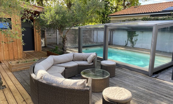 Audenge House | Secluded villa on the Bassin d'Arcachon with private heated pool