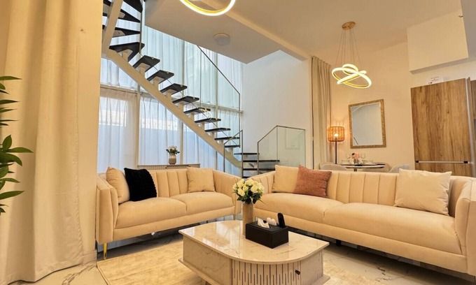 Masdar City Apartment | Serene 2BR Getaway in Masdar City | Pool & Balcony