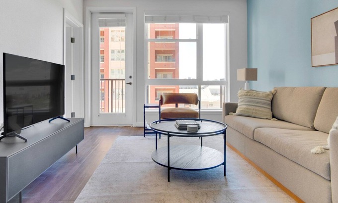 Uptown Apartment | Serene Uptown 1BR w/ W/D, Gym & Pool, walk to RiNo bars, by Blueground