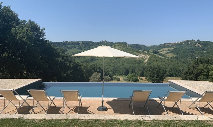 Corbara Villa | Sfarina ancient panoramic, restored home around 300mtsq with private pool, 8 pax