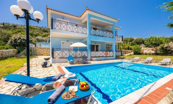 Skala Villa | Skala Villa Blue - Three Bedroom Villa, Sleeps 8