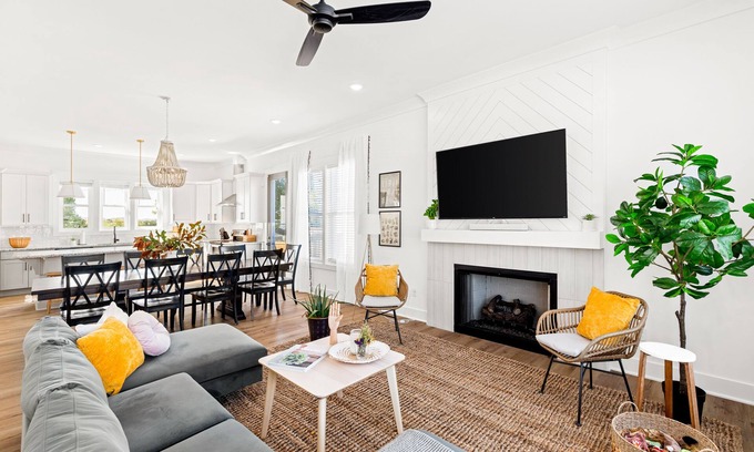 North Nashville House | Skyline Views! Rooftop Deck, Hot Tub & Game Room!