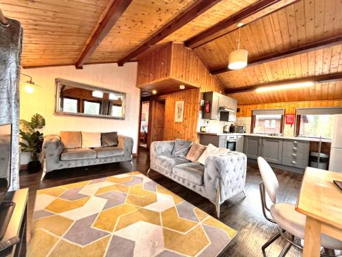 Llanybri Ski Chalet | Snowdrop 9 Hot Tub-Woodlandlodges-Pembrokeshire