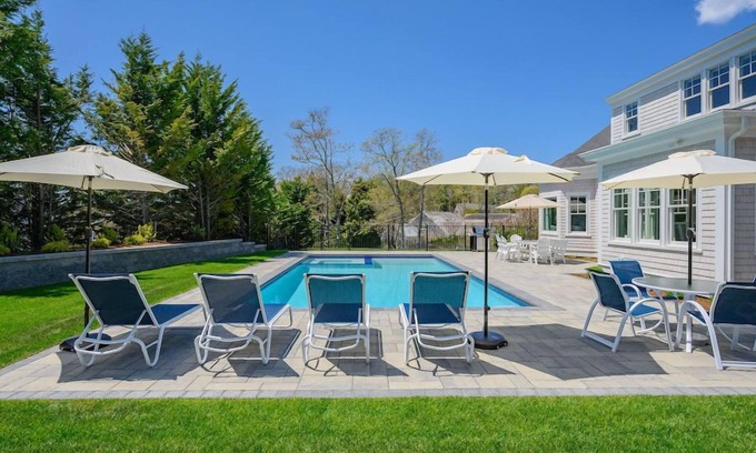 West Chatham House | Sophisticated Chatham Retreat with Private Pool and Spa RPAM093