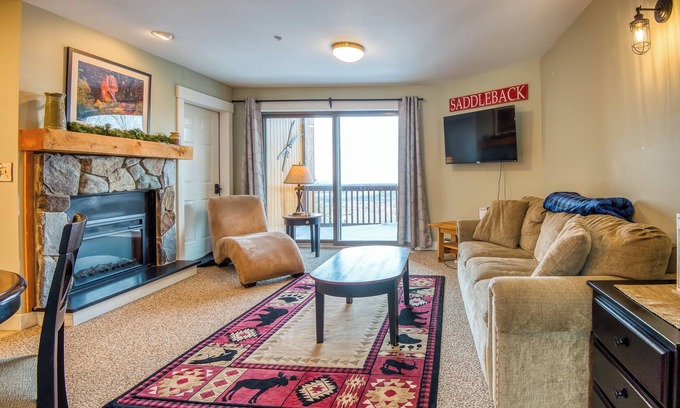 Rangeley Condo | South Branch 7-2 | Cute and Cozy Ski-in/Ski-out Condo at South Branch