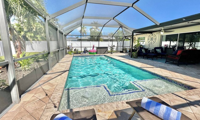 Pelican House | Southwest Cape Coral Escape with Luxurious Lanai & Heated Pool- No extra charge!