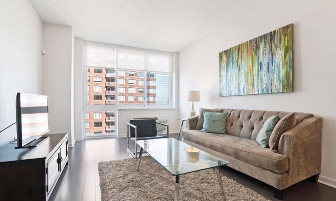 Hudson Exchange Apartment | Spacious 1BR | Full Kitchen | Jersey City by GLS