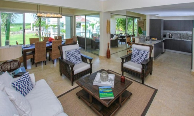 Punta Cana Apartment | Spacious 3 BDR fully-equipped condo with pool and golf view