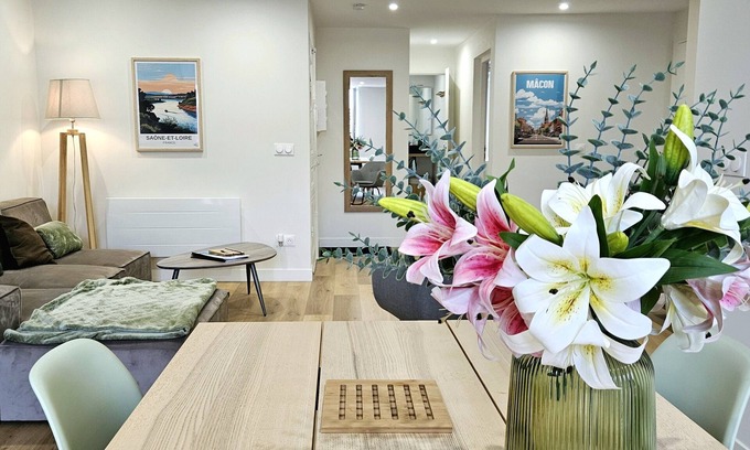 Macon Apartment | Spacious 3-room apartment near the center, quiet and elegant, ideal for families