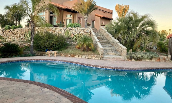 Ramona House | Spacious 3BR Retreat on 8 Acres with Pool/360 Views Near Golf & Wine Country