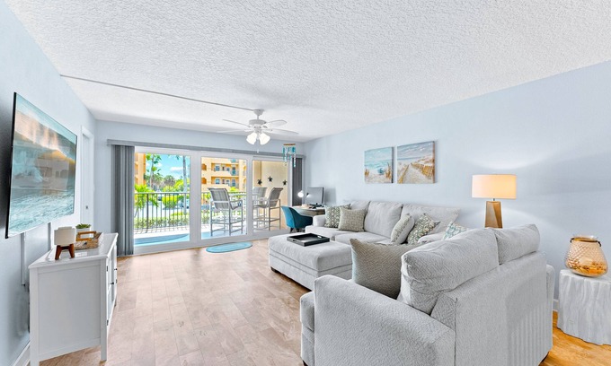 Port Canaveral Condo | Spacious & Beachy Monthly Rental - On Beach w/Pool!