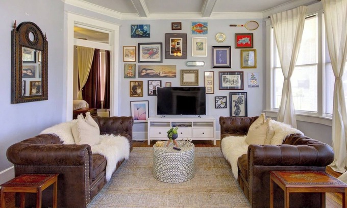Midtown Apartment | Spacious Colonial | Fireplace | Close to Overton