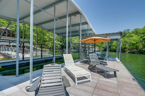 Osage Beach House | Spacious Decks and Dock Margaritaville Home!