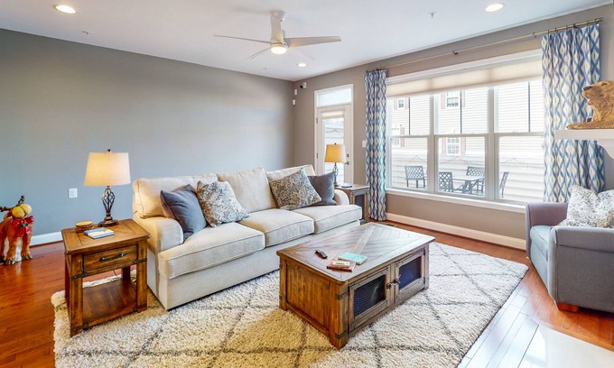 Frederick House | Spacious four-level home - office - dog-friendly