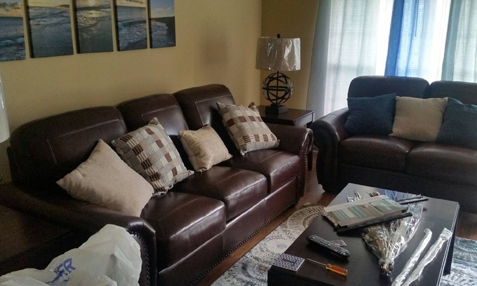 Shannon House | Spacious newly renovated, w/air 3 bedroom home on corner lot- park 2 cars