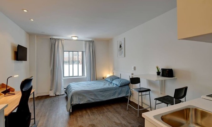 Laval Apartment | Spacious studio Laval, all included, wifi, parking
