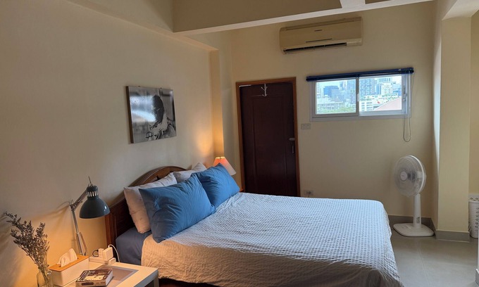 Asoke Apartment | Spanish inspired, 1-bedroom, rooftop apartment in phenomenal Bangkok with AC