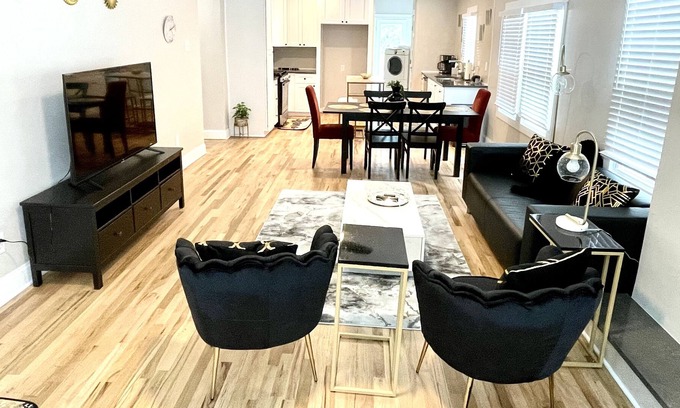 Near East Side House | Speakeasy themed house in trendy Dignowity Hill historic neighborhood