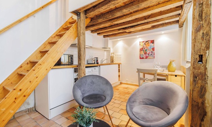 Les Iles Apartment | Splendid duplex - 1BR/2P - Notre-Dame/Île St-Louis