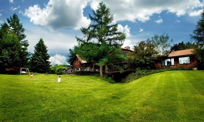 Valatie House | Sprawling, Rustic Country Estate with Spring-Fed Swim Pond & Tennis Ct