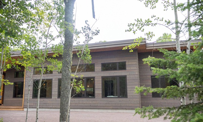 Copper Harbor House | Spruce House: Autumn Bliss at Spruce House: Stunning Views and Cozy Retreats