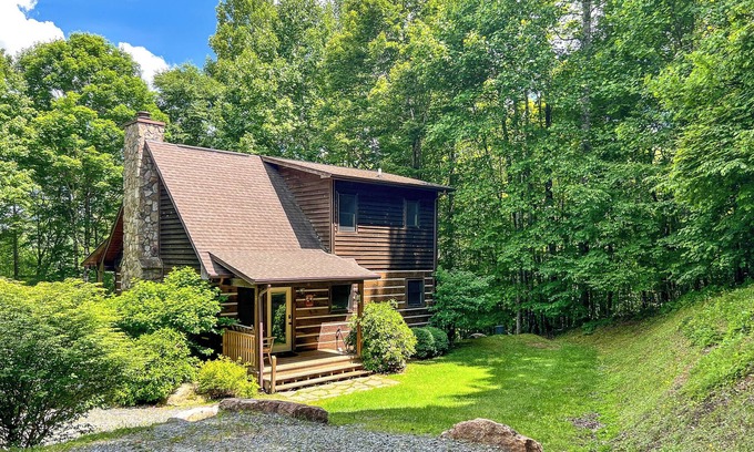 Todd Cabin | Starry Nights, Crackling Fire Pits @ Bearly Behaving