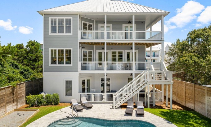 Inlet Beach House | Stay on 30A: Paradiso Del Mar, Gulf View- Private Pool!