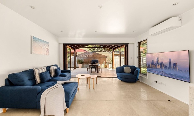 Palm Beach House | Steps from Sand: 2-Bed Beach Escape with Courtyard