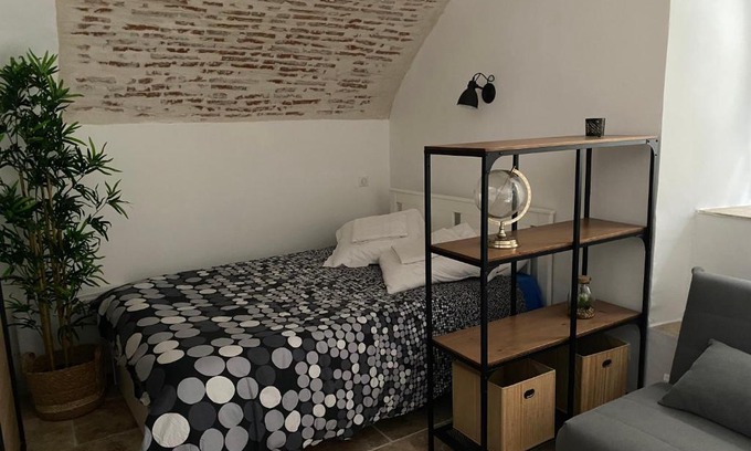 Cahors Old Town Apartment | Studio avec une belle voûte en pierre