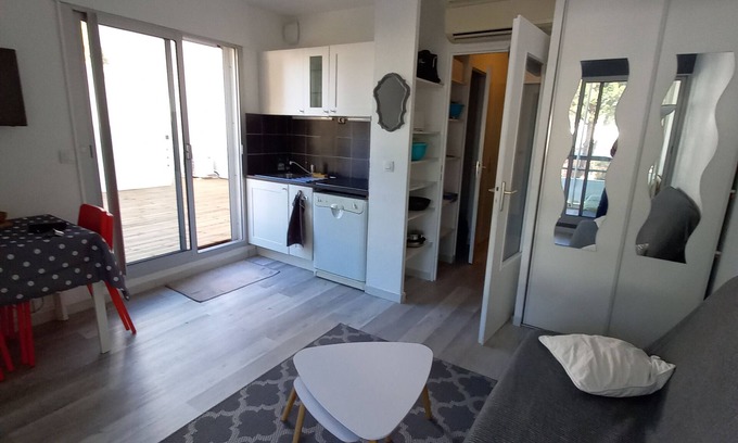 Le Couchant Apartment | Studio cabin terrace pool