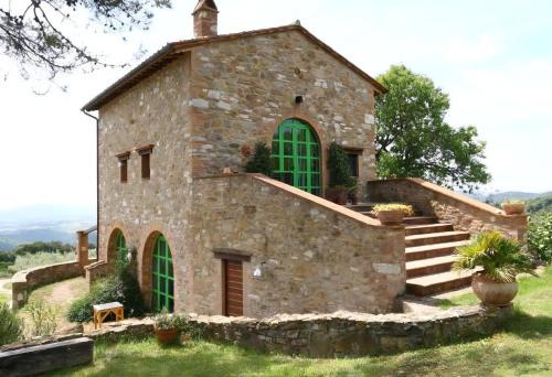 Monte Vibiano Vecchio Apartment | Studio Mit Balkonblick Ins Bergige Grüne