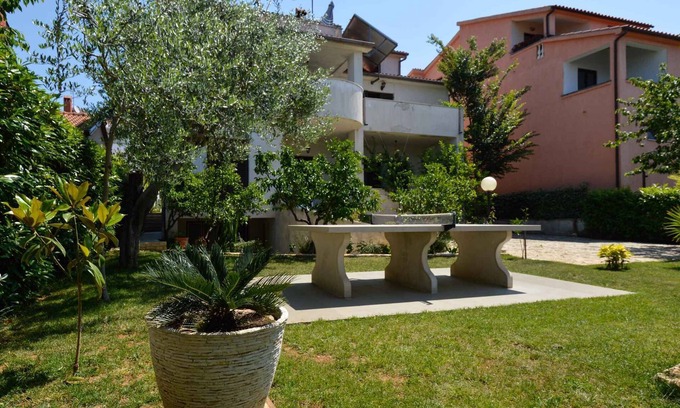 Pjescana Uvala Apartment | Studio mit Terrasse und Klimaanlage