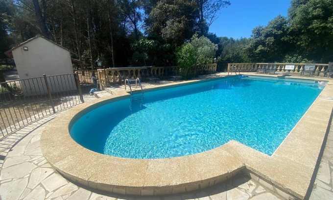 Grans House | Studio with terrace - swimming pool, tennis, pétanque