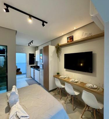 Jardim Palmeiras Apartment | Studio1 aconchegante com garagem exclusiva e varanda