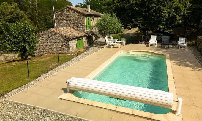 Saint-Genest-de-Bauzon House | Stunning private villa for 5 people with private pool, WIFI and TV