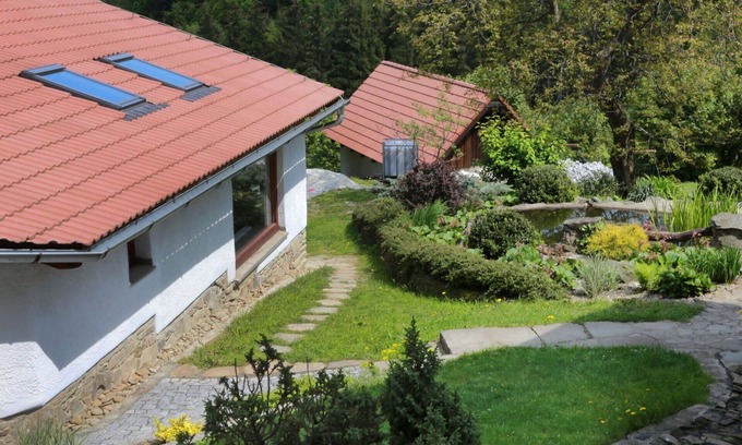 Lhotka House | Stunning private villa for 12 people with WIFI, TV, terrace and panoramic view