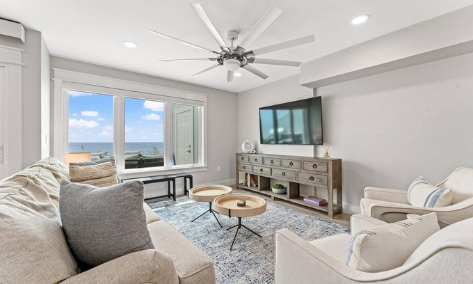 Santa Rosa Beach House | Stunning Gulf Front Townhouse! Private beach, beach chairs, wagon, and cooler!