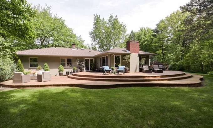 Michigan City House | Stunning Home with Hot Tub, Firepit, Large Yard