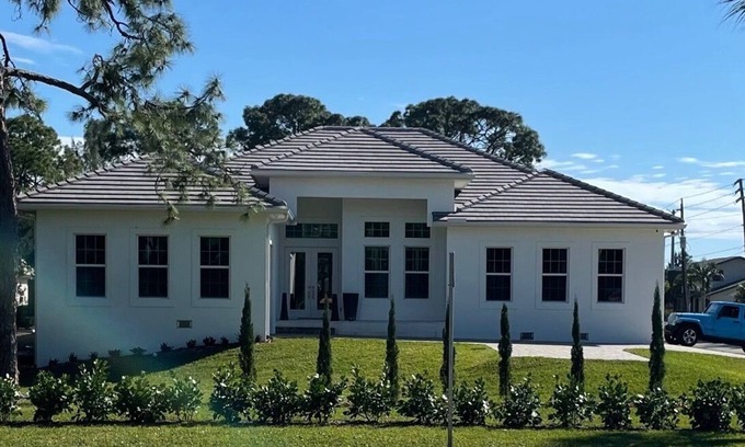 Bonita Springs House | Stunning Newly Constructed Poolside Retreat Across from golf course