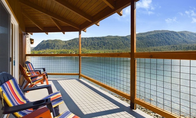 Juneau House | Stunning Oceanfront Home w/Mountain Views!