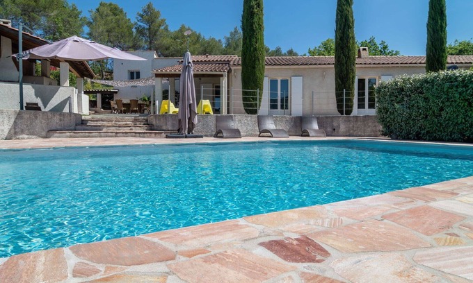 Rocbaron House | Stunning private villa for 8 people with private pool, A/C, WIFI, TV and terrace
