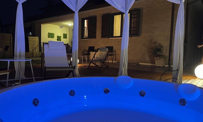 Castelnuovo Villa | Stunning villa with A/C, hot tub, WIFI, sauna, TV, patio, pets allowed, panoramic view and park.