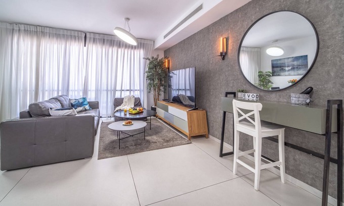 Haifa Apartment | Stylish 1BR Beach-Front Apt w Sea View Balcony