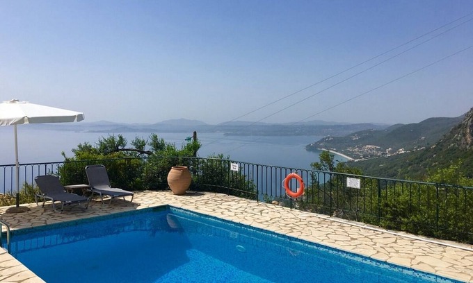 Barbati Villa | Stylish Villa, A/C, Private Pool, Stunning Sea Views from all Rooms/Terraces close to Nissaki!