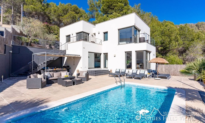 Olivella Villa | Stylish Villa Solaris with Heated Pool, quiet area