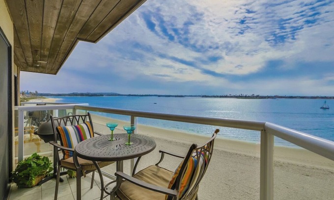 Crown Point Condo | Summer is here at Ginny's Bayfront balcony+parking