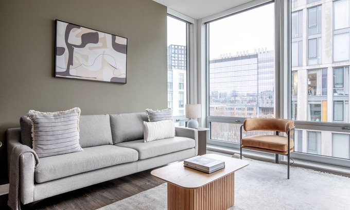 East Cambridge Apartment | Sunny East Cambridge 1BR w/Gym & W/D, nr Lechmere T, by Blueground